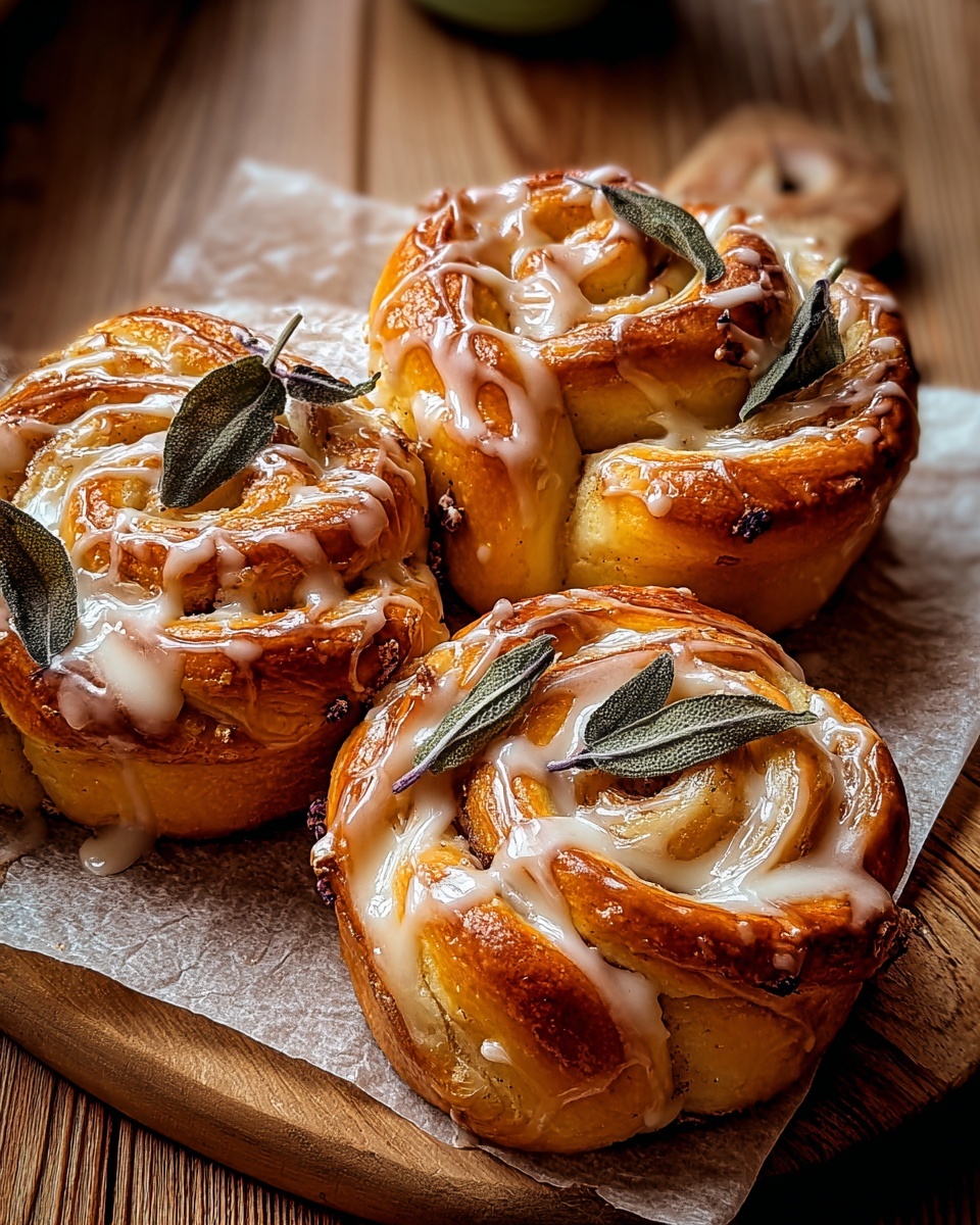 Salted Sage Honey Butter Brioche Rolls Recipe - Recipe Image