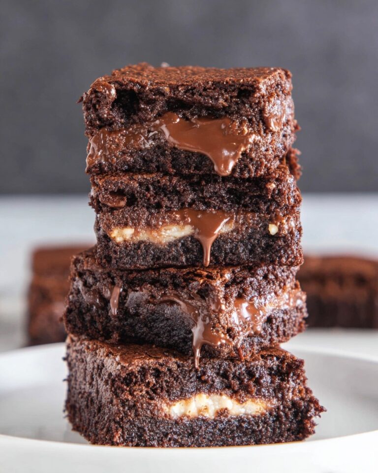 Nutella Stuffed Brownies Recipe