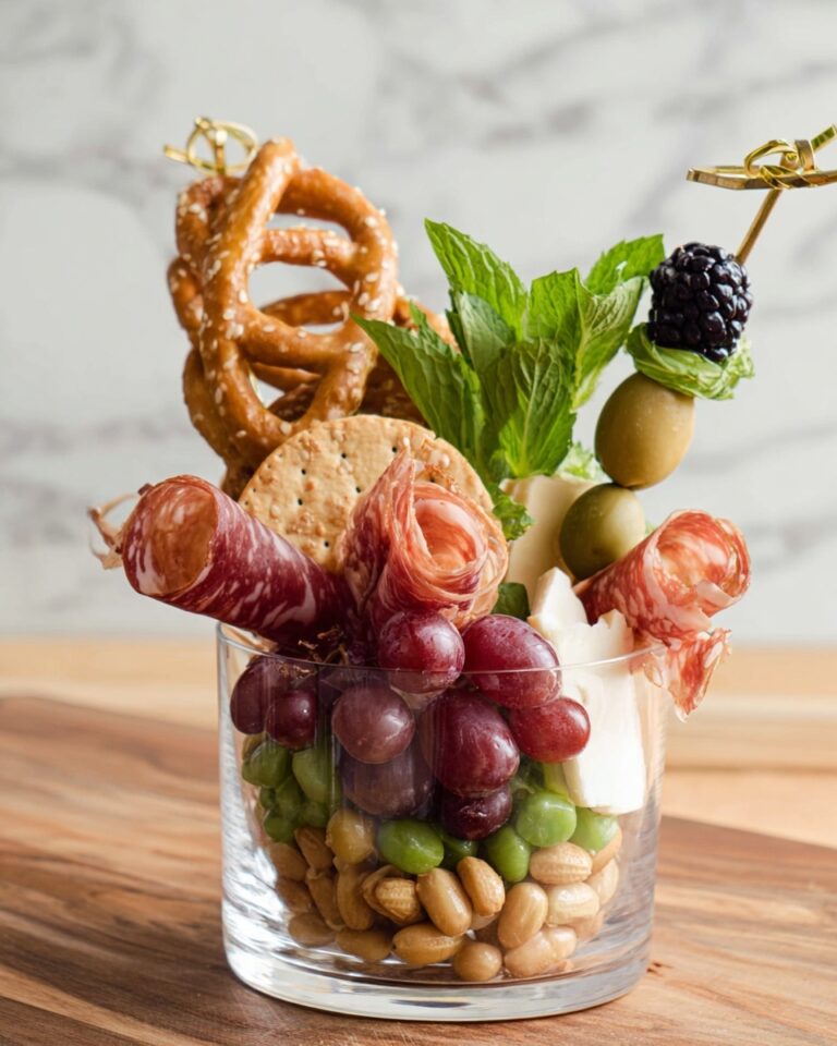Charcuterie Cups with Salami, Cheese, and Fresh Fruits Recipe