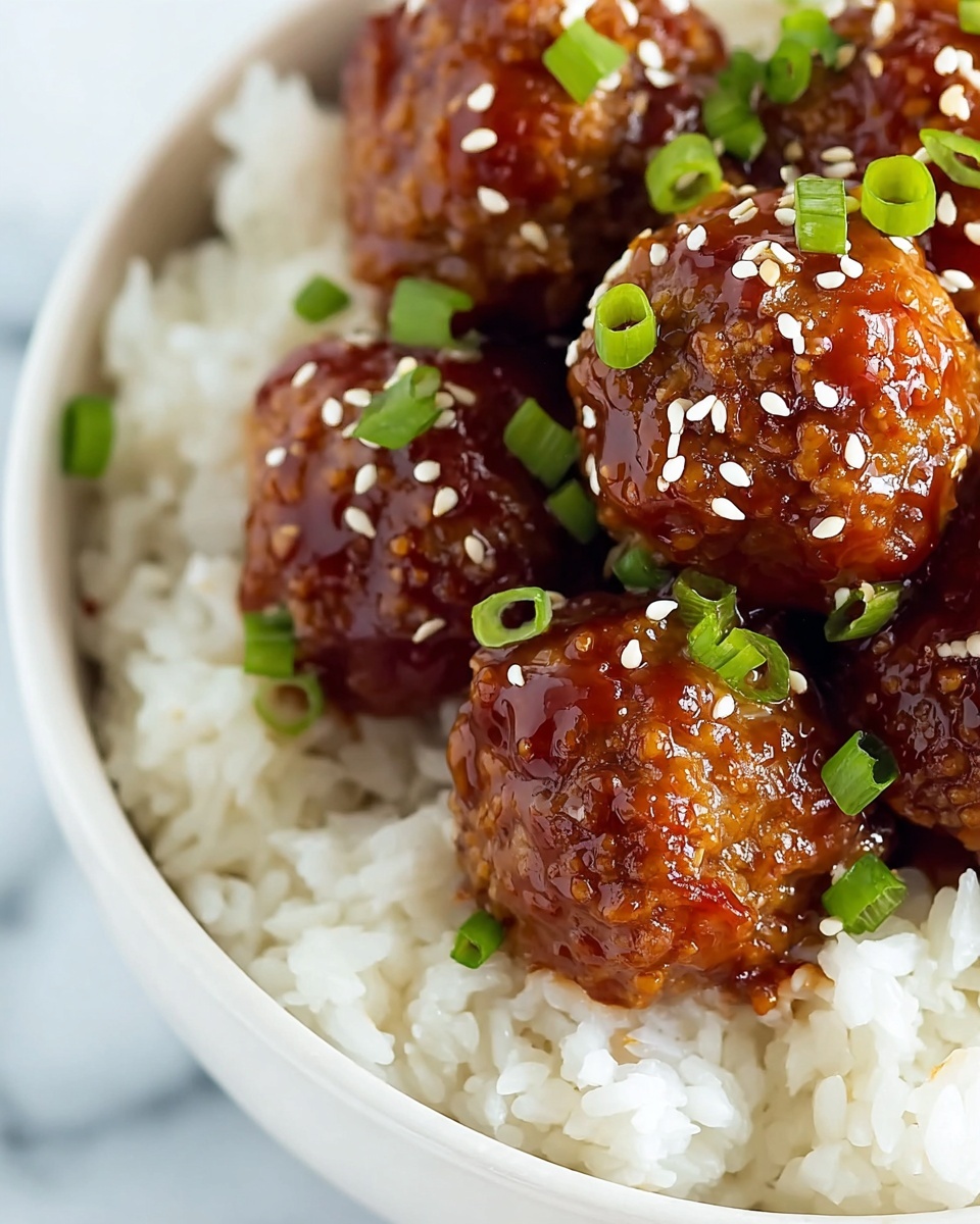 Simple Homemade Teriyaki Meatballs Recipe - Recipe Image