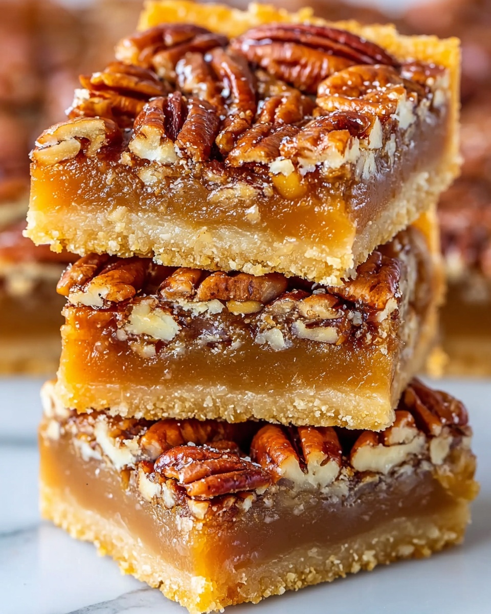 Simple Homemade Pecan Pie Bars Recipe - Recipe Image