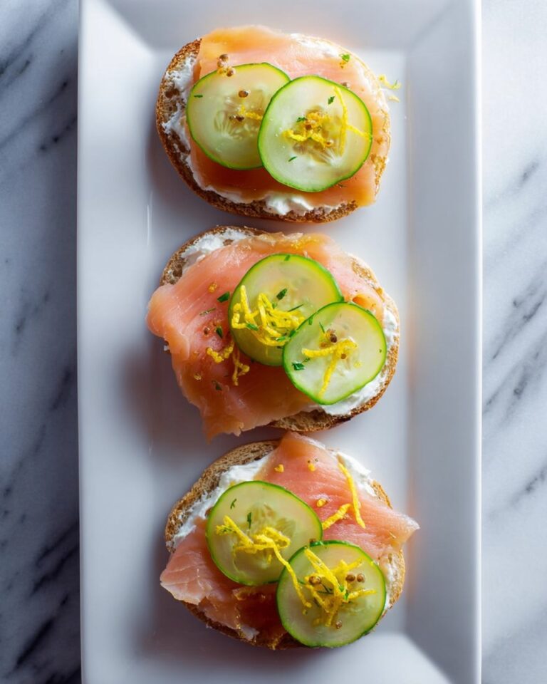 Smoked Salmon Canapes with Lemon Truffle Mayo Recipe