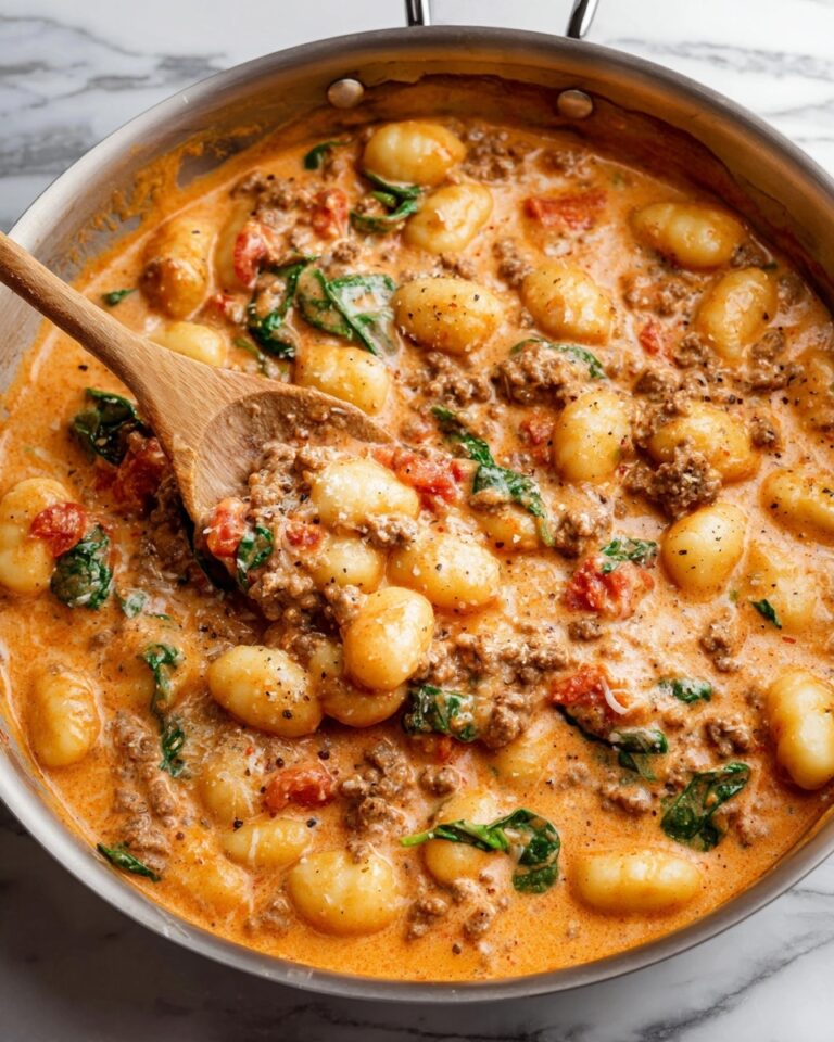 One Pan Creamy Gnocchi with Sausage Recipe