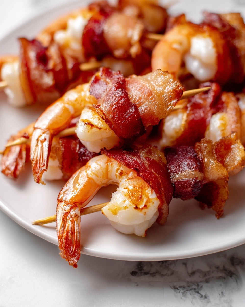 Bacon-Wrapped Shrimp with Pepper Jelly Glaze Recipe - Recipe Image