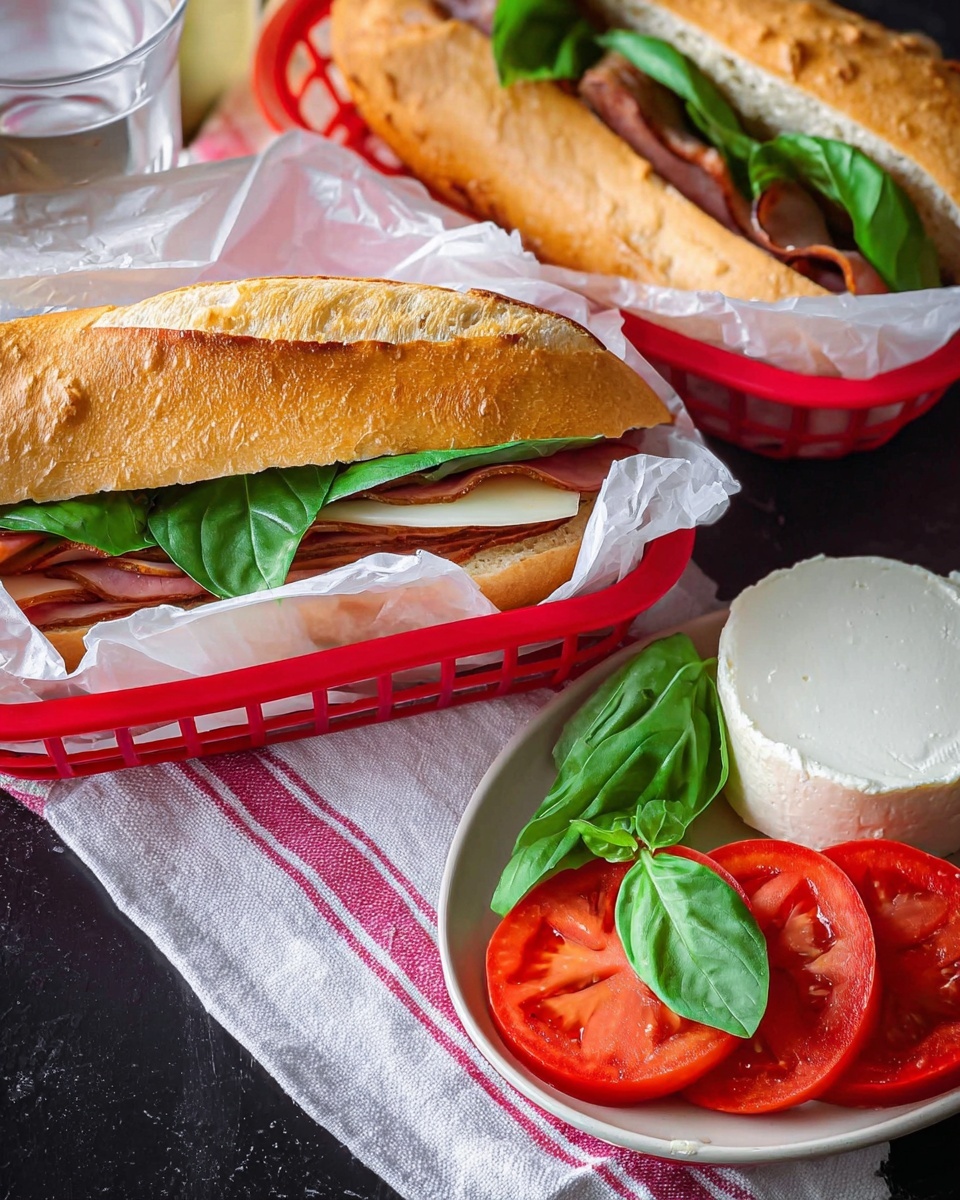 Bacon Caprese Sandwich Recipe - Recipe Image