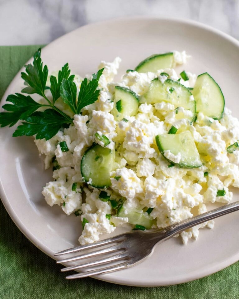 Cauliflower Cucumber Salad with Sour Cream and Greek Yogurt Dressing Recipe