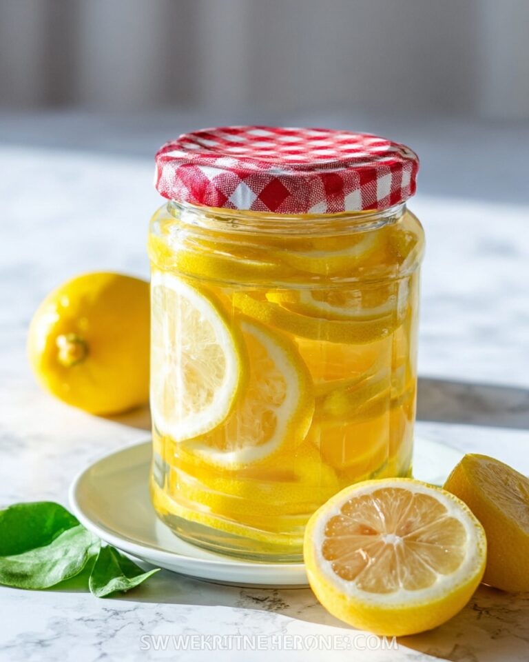 Canning Lemons in Sugar Syrup Recipe