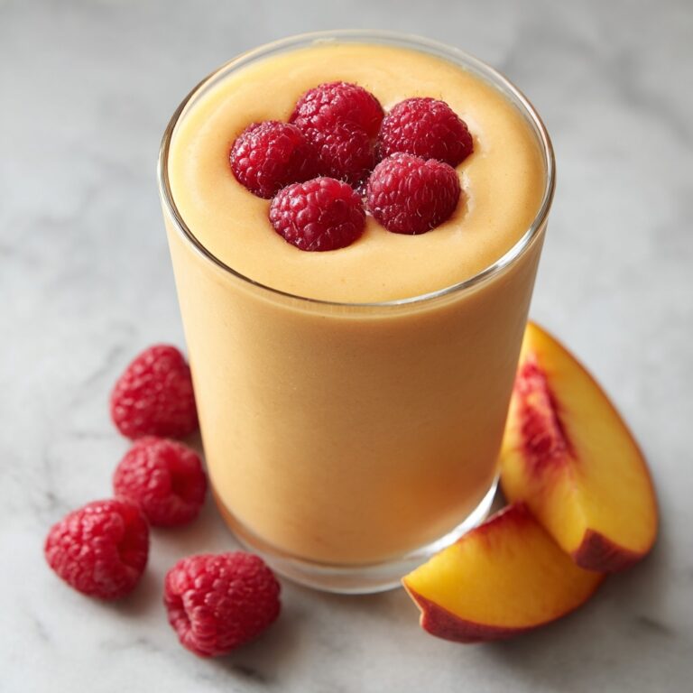 Vanilla Peach Raspberry Weight-Loss Smoothie Recipe