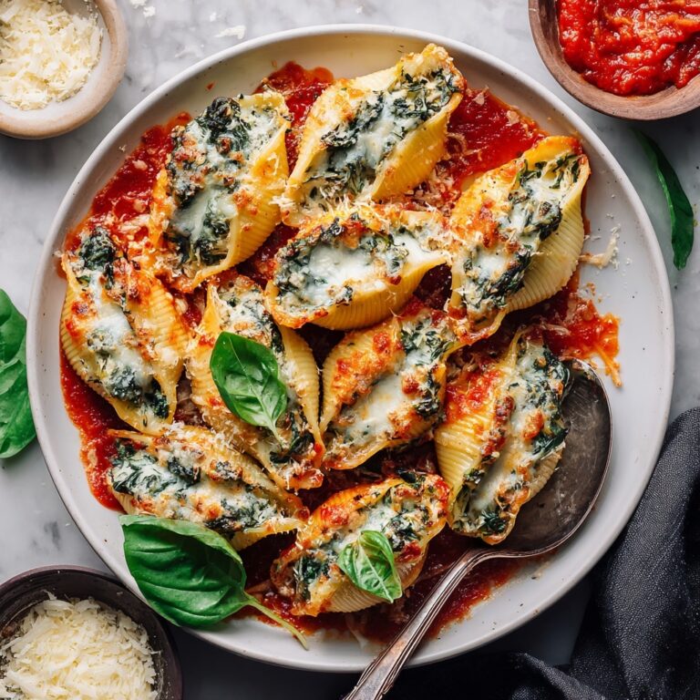 Spinach and Ricotta Stuffed Shells Recipe