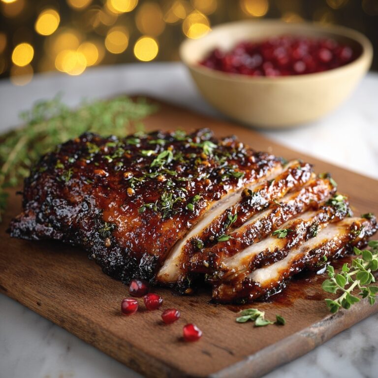 Maple-Glazed Boneless Herb-Rubbed Turkey Breast Recipe