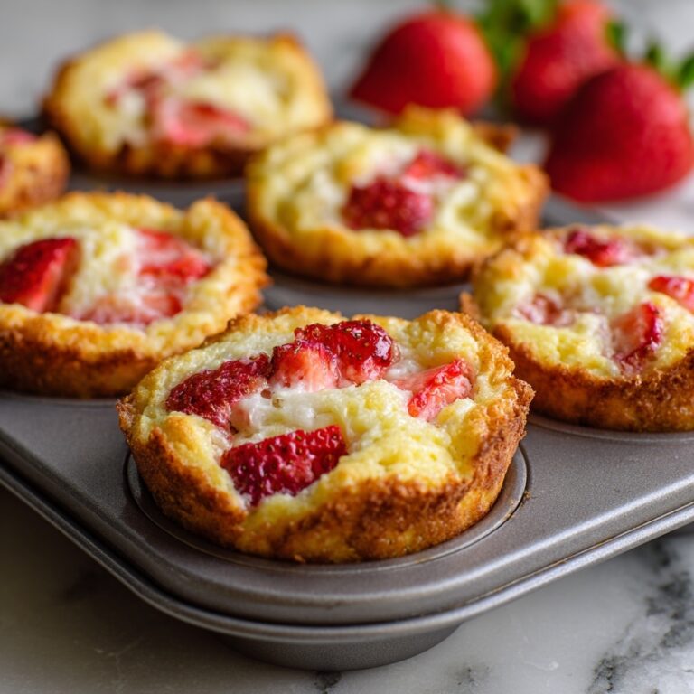 Strawberry Cottage Cheese Pancake Muffins: High-Protein Bites Recipe