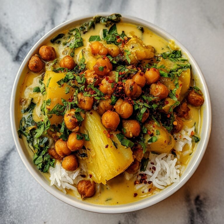 Kohlrabi Curry with Roasted Chickpeas Recipe