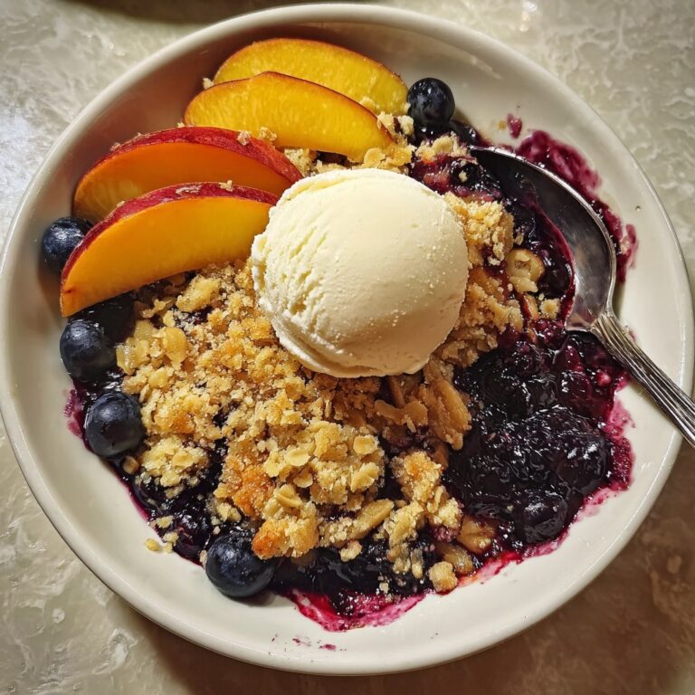 Blueberry Peach Crumble Recipe