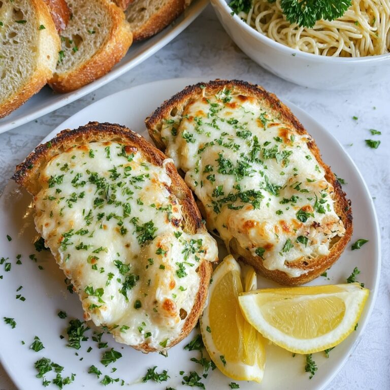 Chicken Alfredo Garlic Bread Recipe