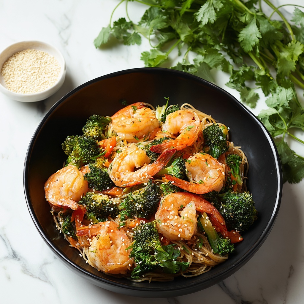 Shrimp Noodle Stir Fry Recipe - Recipe Image