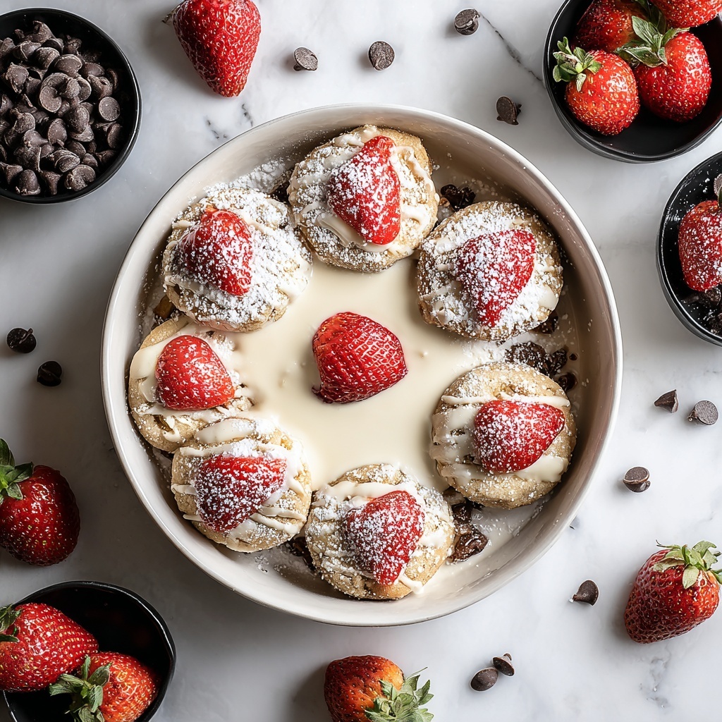 Strawberry Cheesecake Stuffed Cookies Recipe - Recipe Image