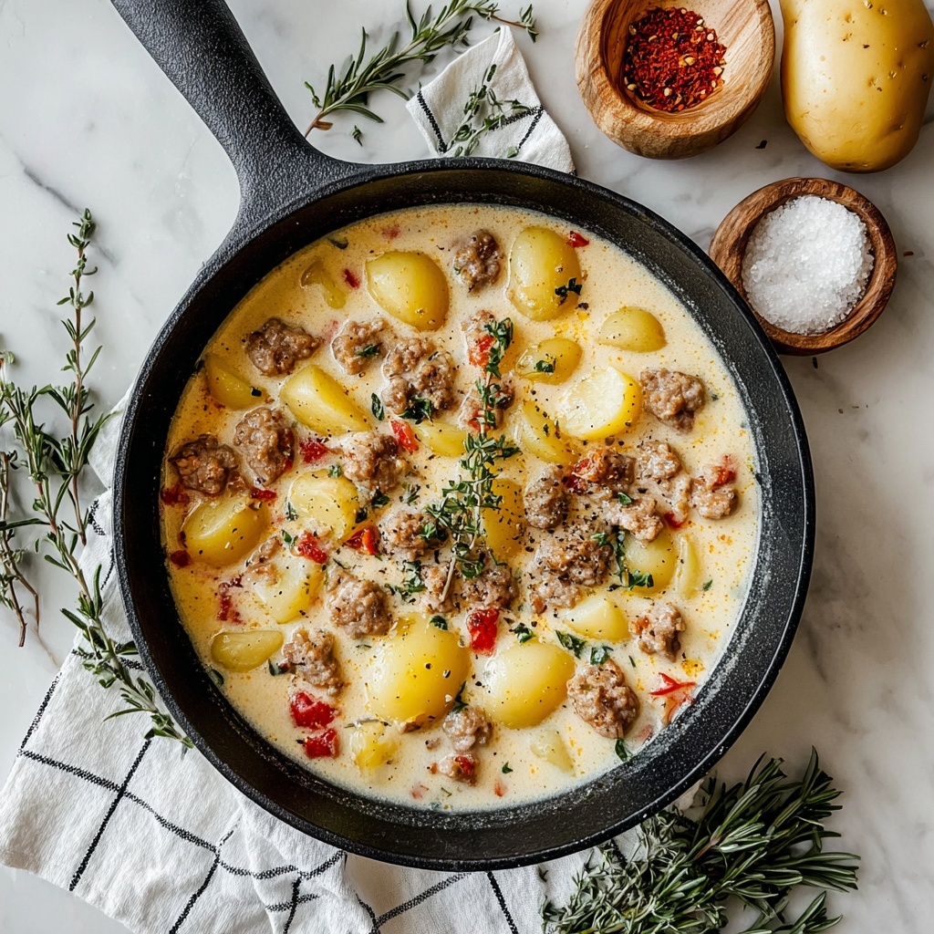 Potato and Sausage Chowder Recipe - Recipe Image