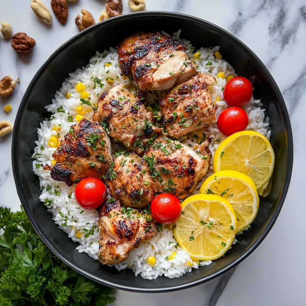 Greek Chicken and Lemon Rice Recipe - Recipe Image