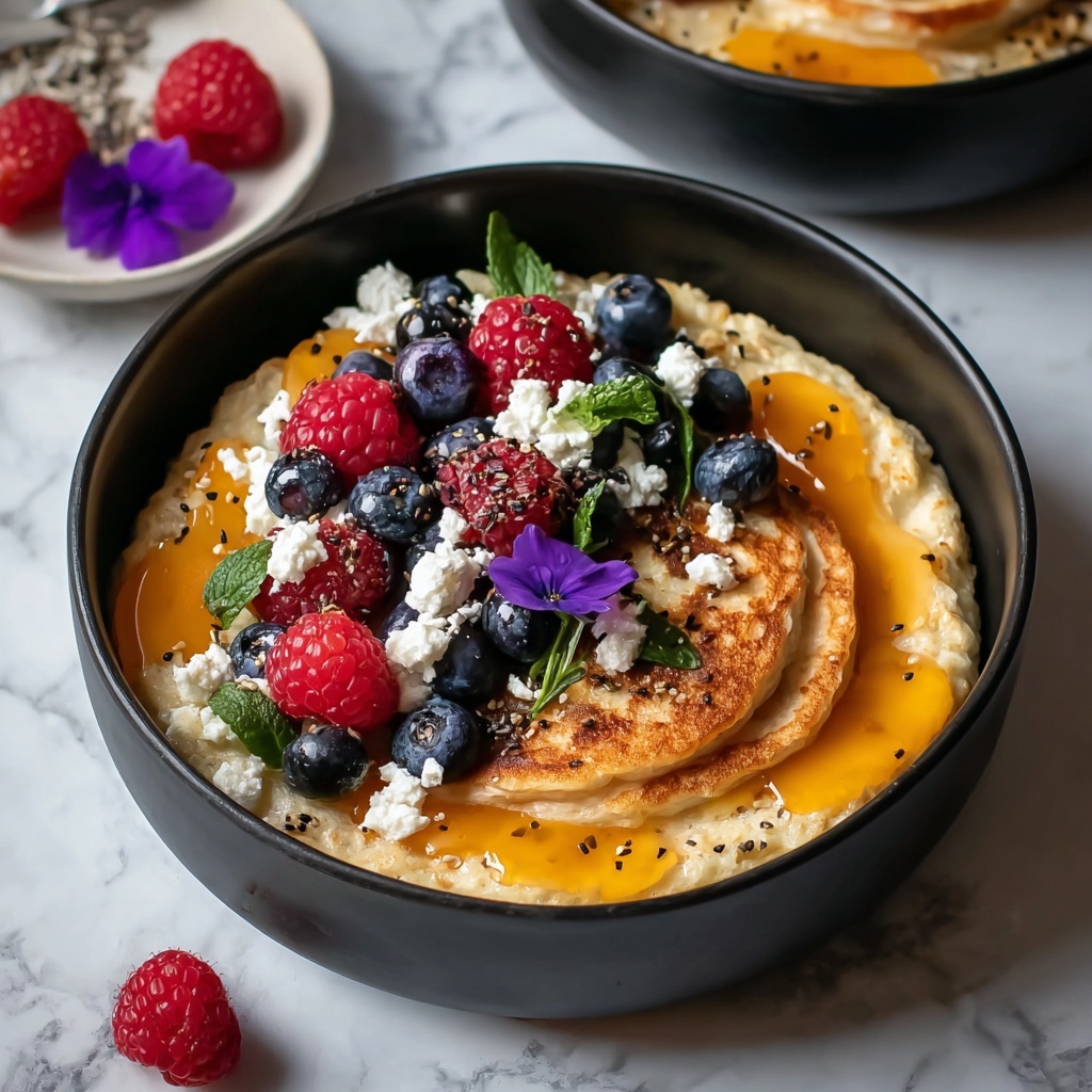 Baked Protein Pancake Bowls Recipe - Recipe Image