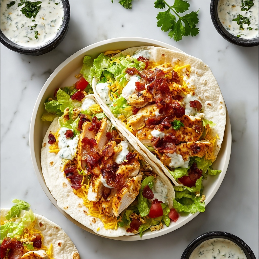 Crispy Chicken Bacon Ranch Wrap Recipe - Recipe Image