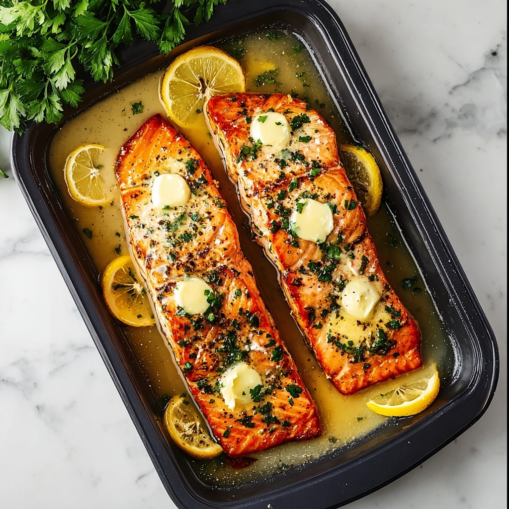 Garlic Butter Baked Salmon Recipe - Recipe Image