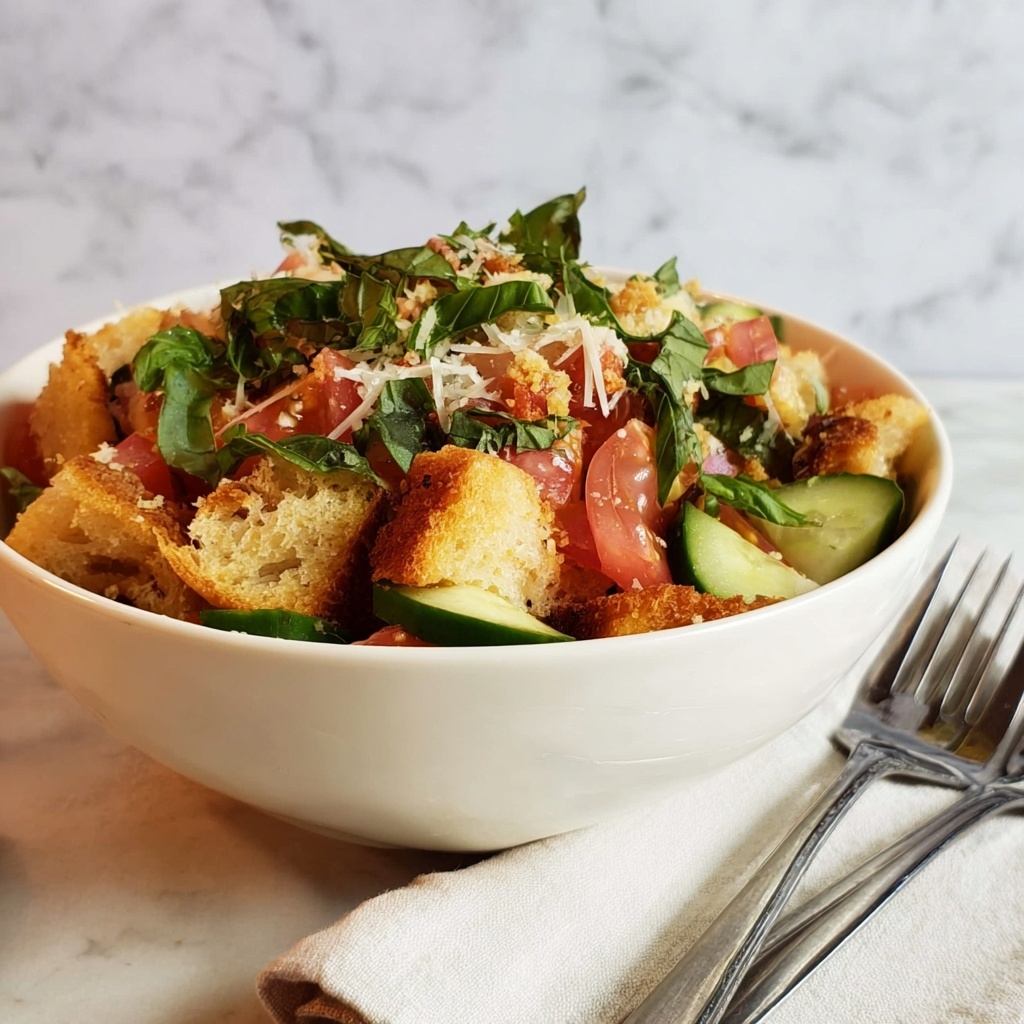 Panzanella Salad with Basil and Parmesan Recipe - Recipe Image