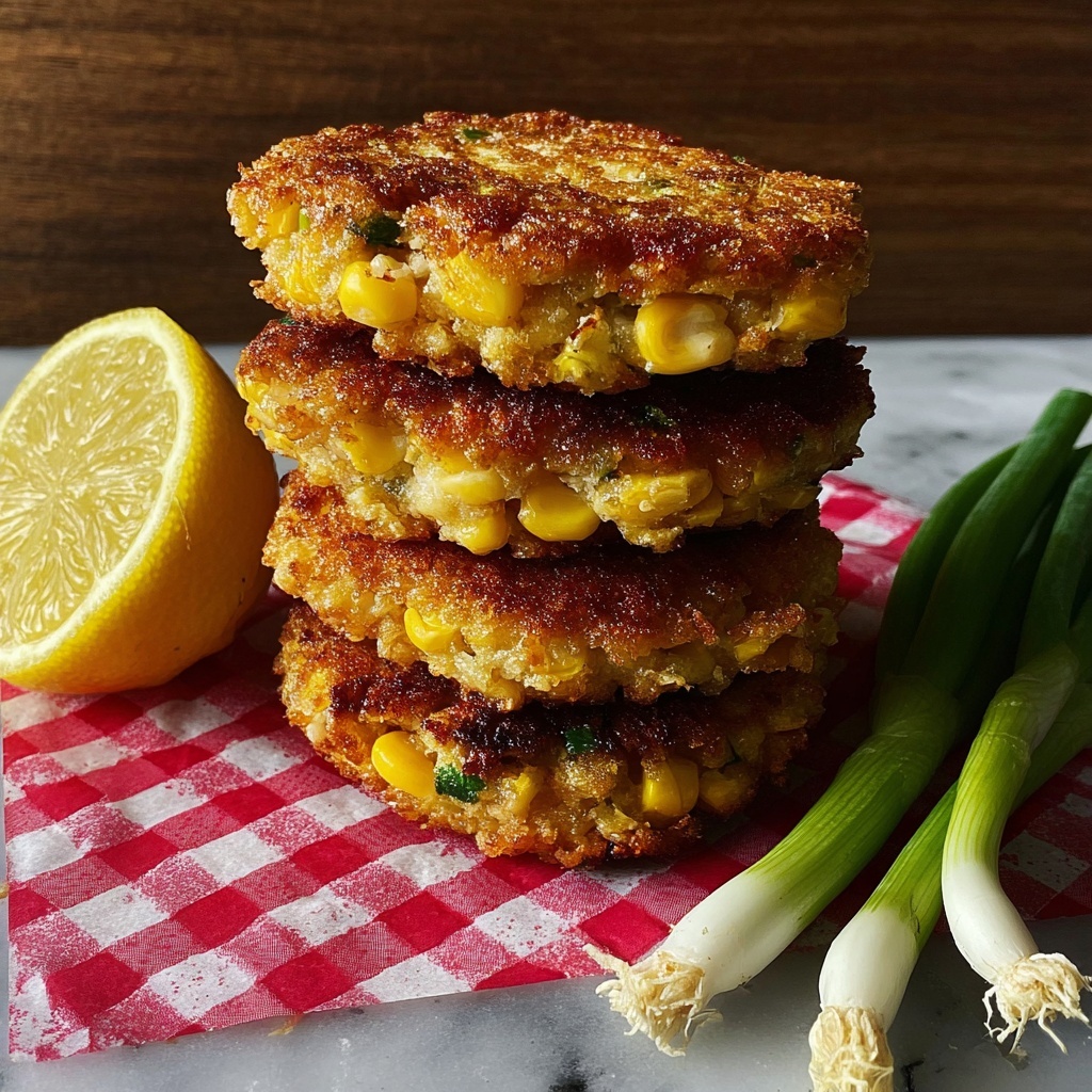 Southern Shrimp and Corn Fritters with Roasted Red Pepper Sauce Recipe - Recipe Image