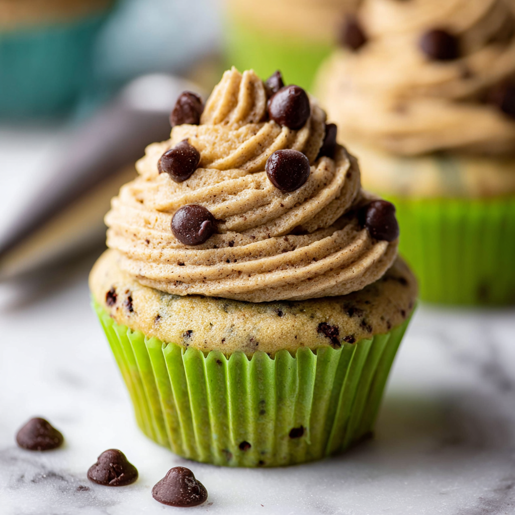 Cookies Dough Cupcakes Recipe - Recipe Image