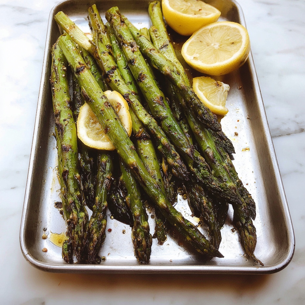 Grilled Asparagus with Lemon Butter Recipe - Recipe Image