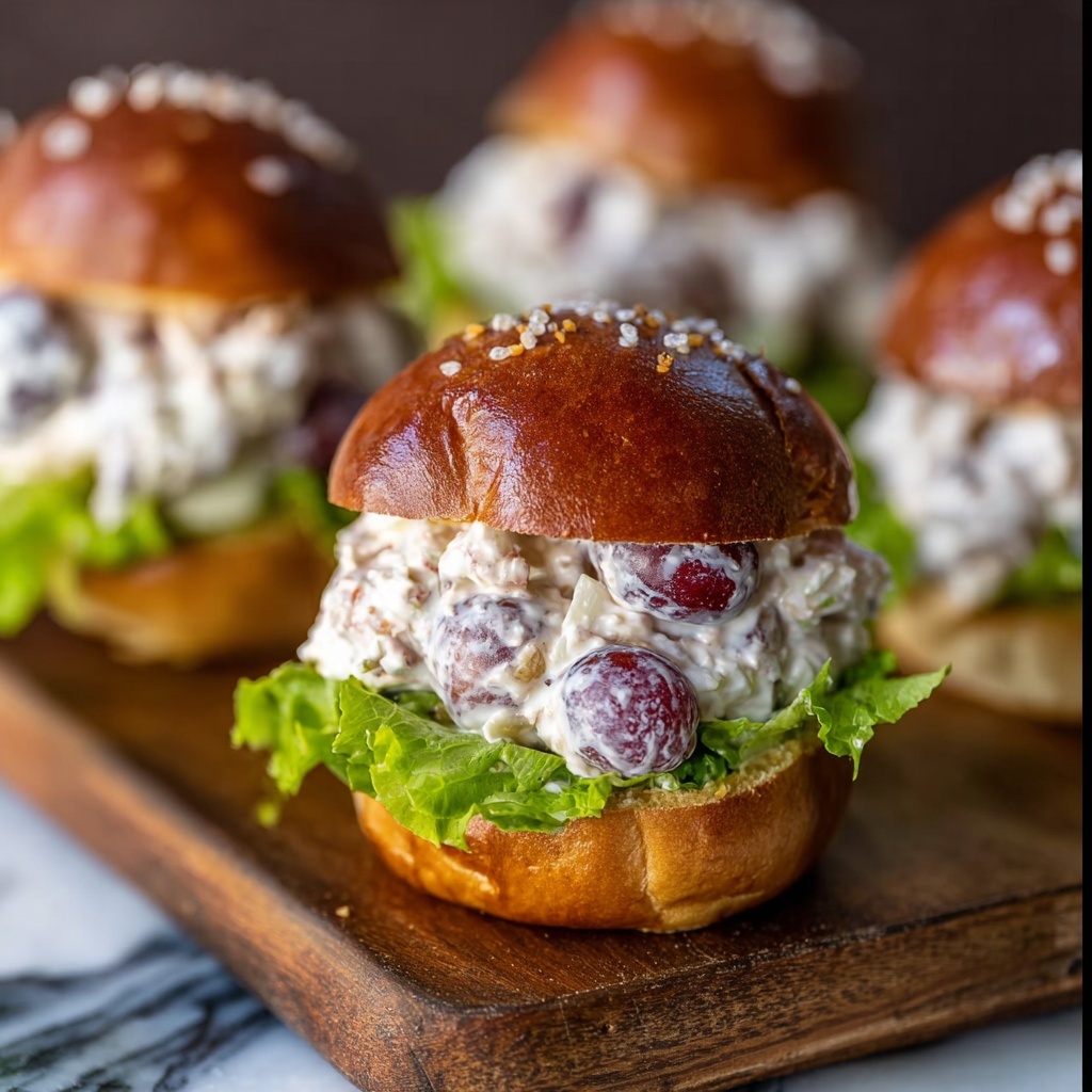 Healthy Chicken Salad Sliders Recipe - Recipe Image