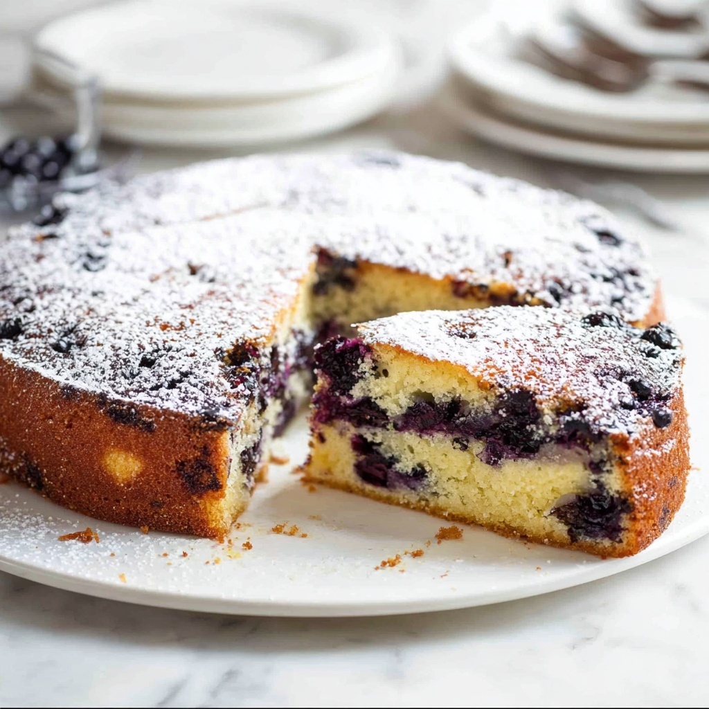 Blueberry Lemon Yoghurt Cake Recipe - Recipe Image