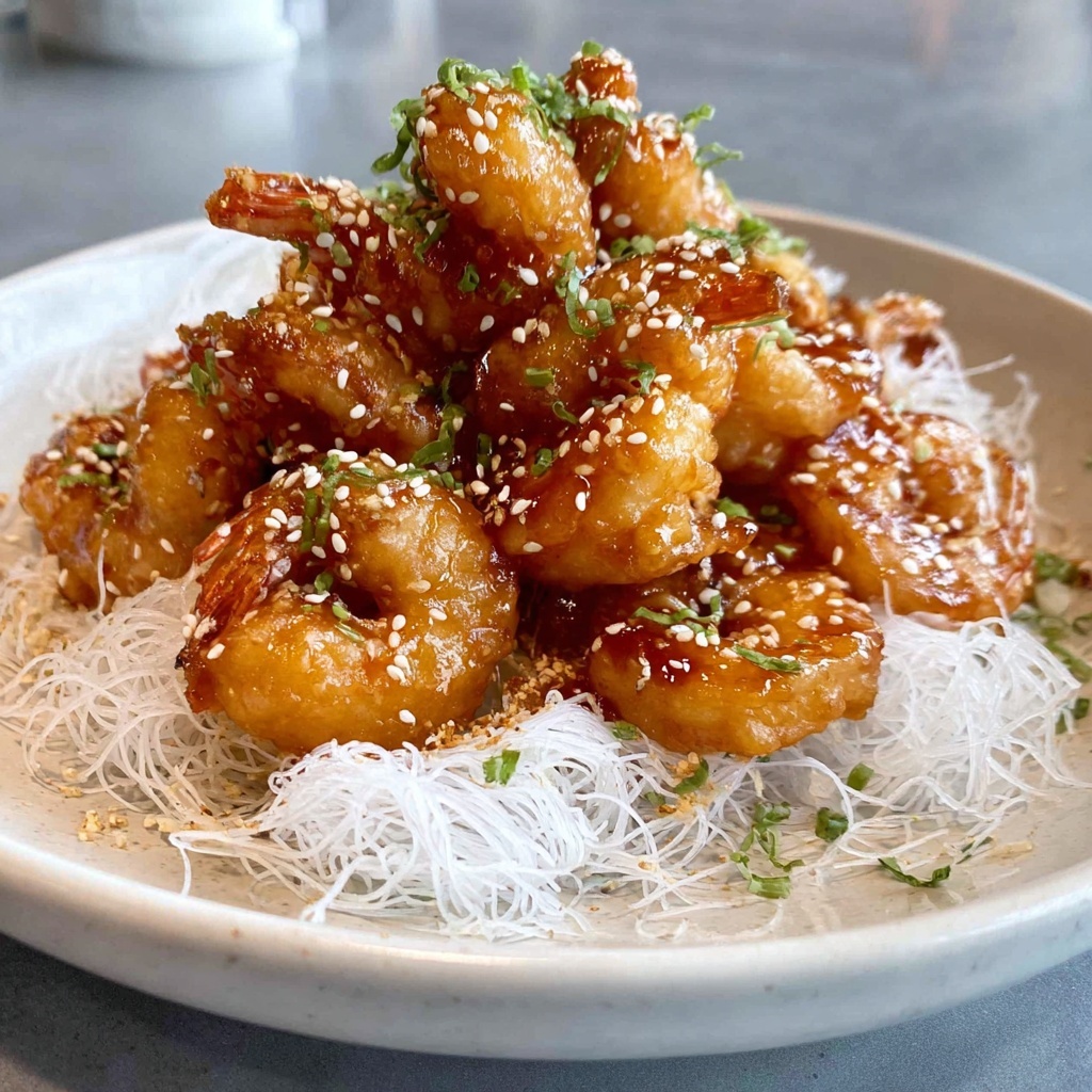 Honey Prawns with Crispy Coating Recipe - Recipe Image