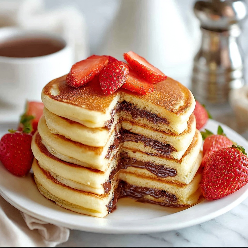 Nutella Stuffed Pancakes Recipe - Recipe Image