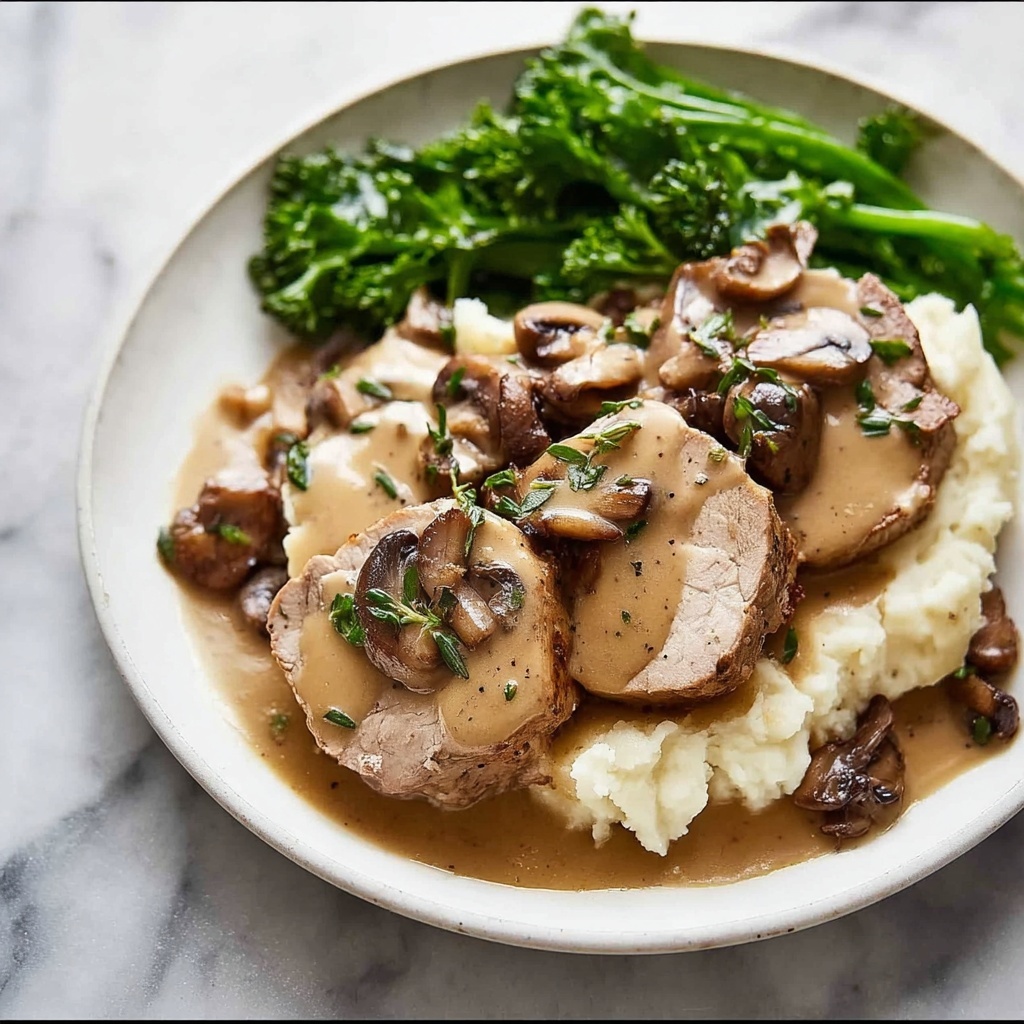 Pork Tenderloin with Creamy Marsala Sauce Recipe - Recipe Image