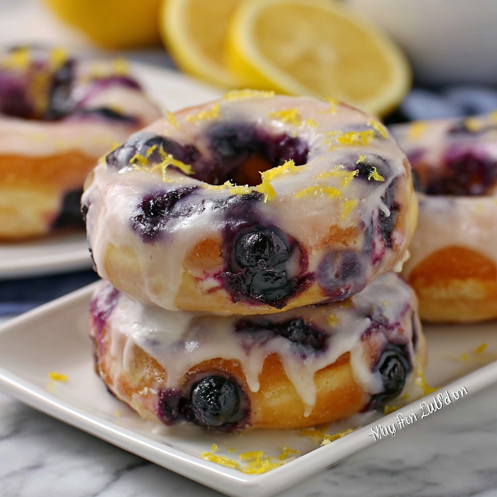 Blueberry Lemon Donuts Recipe - Recipe Image