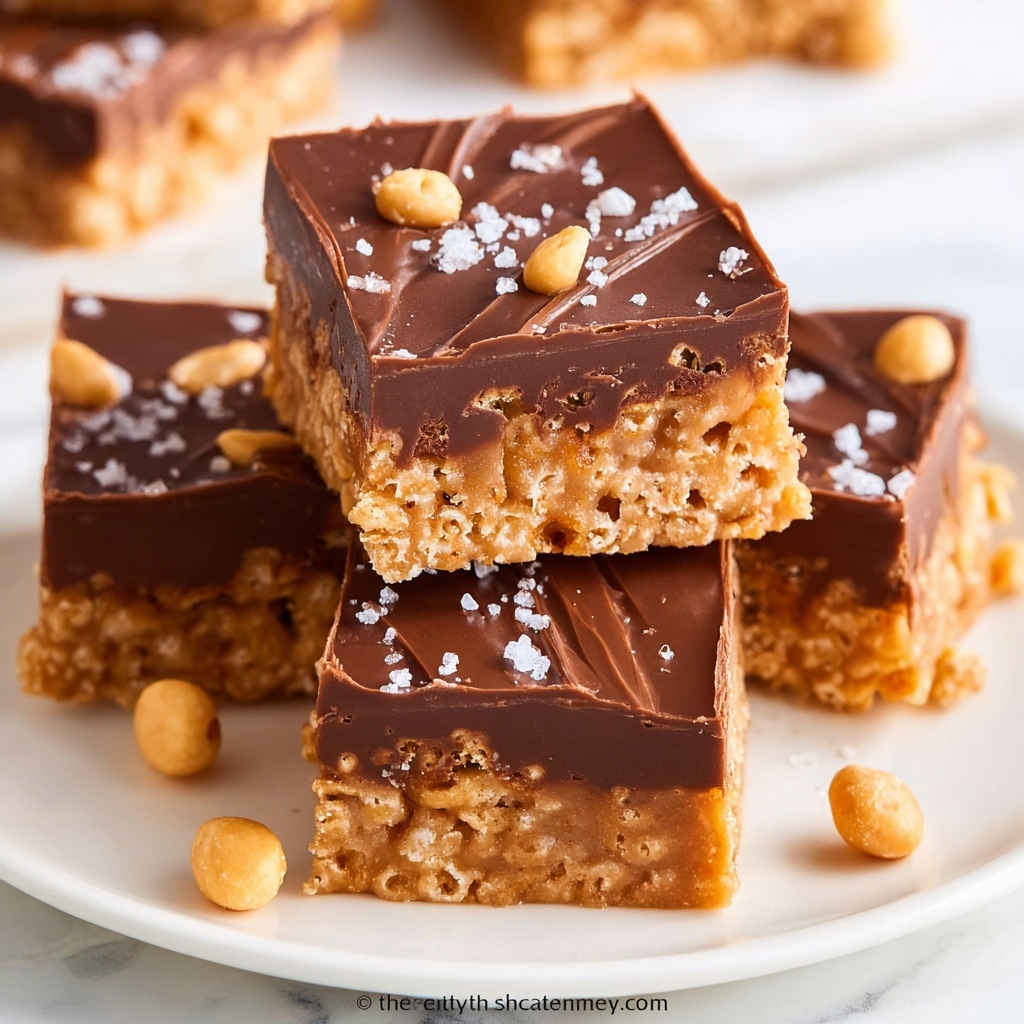Chocolate Caramel Cereal Bars Recipe - Recipe Image
