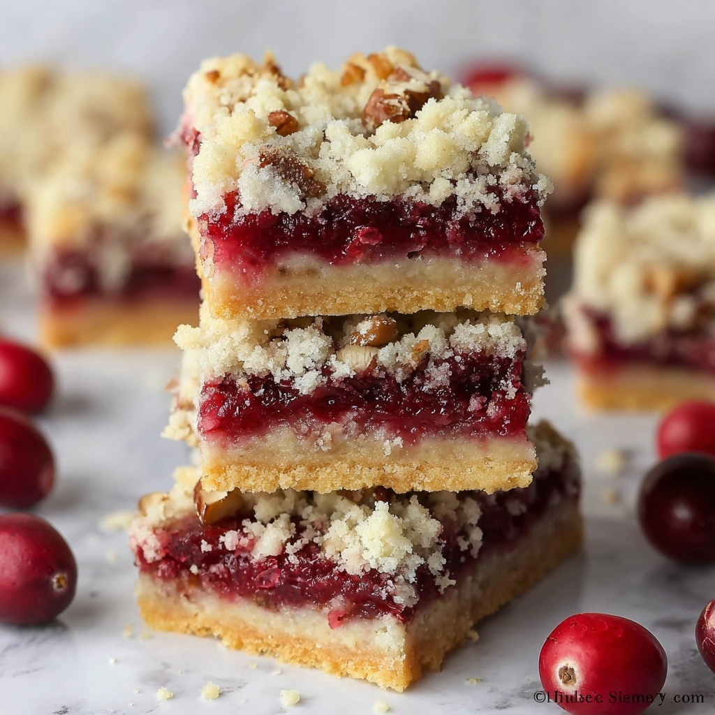 Cranberry Bars with Crumble Topping Recipe - Recipe Image