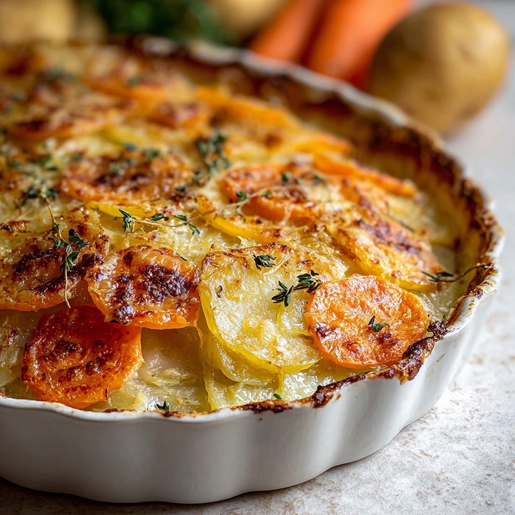 Cheesy Root Veggie Gratin Recipe - Recipe Image
