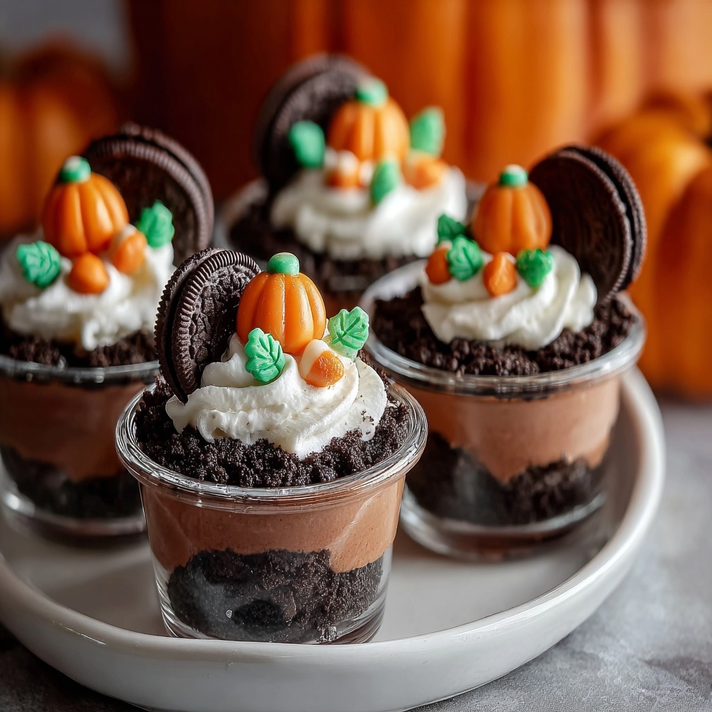 Pumpkin Patch Dirt Cups Recipe - Recipe Image