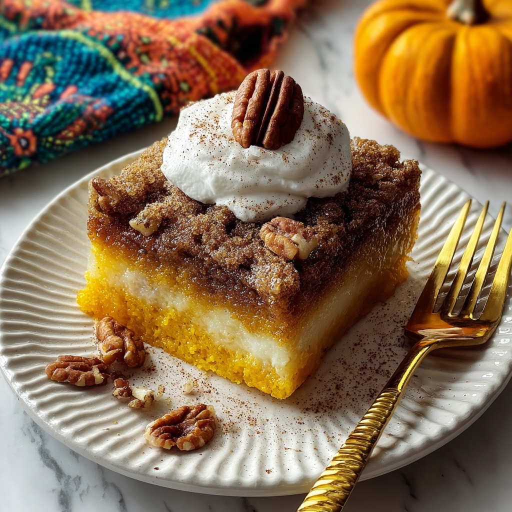 One-Pan Pumpkin Dump Cake Recipe - Recipe Image