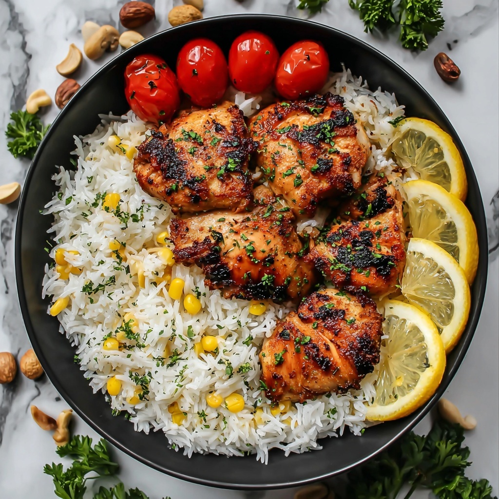 Greek Chicken and Lemon Rice Recipe - Recipe Image