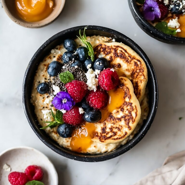 Baked Protein Pancake Bowls Recipe