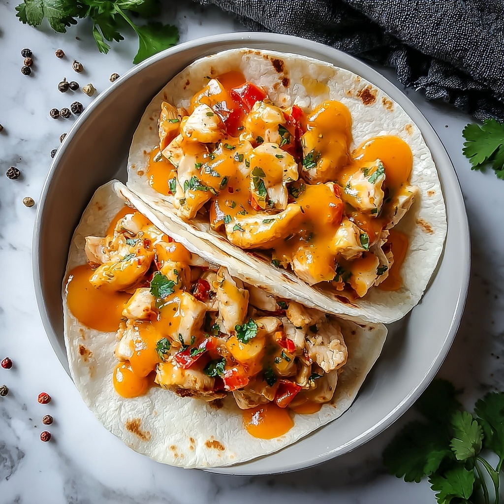 Cheesy Chicken Wraps Recipe - Recipe Image