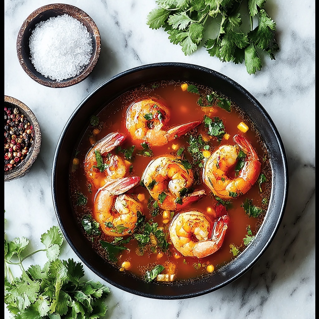 Spicy Shrimp Soup with Coconut and Aromatic Spices Recipe - Recipe Image