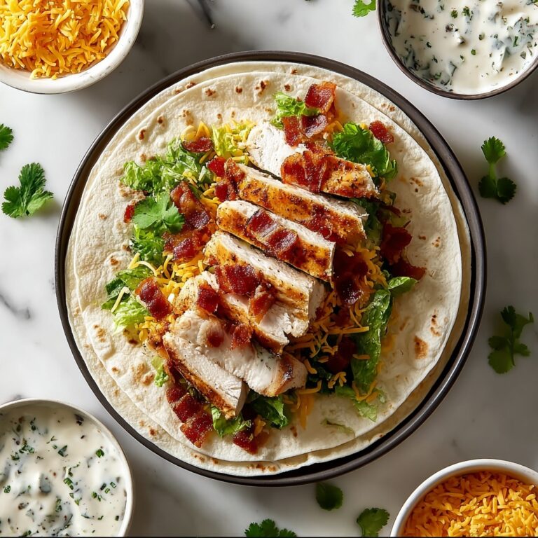 Crispy Chicken Bacon Ranch Wrap Recipe