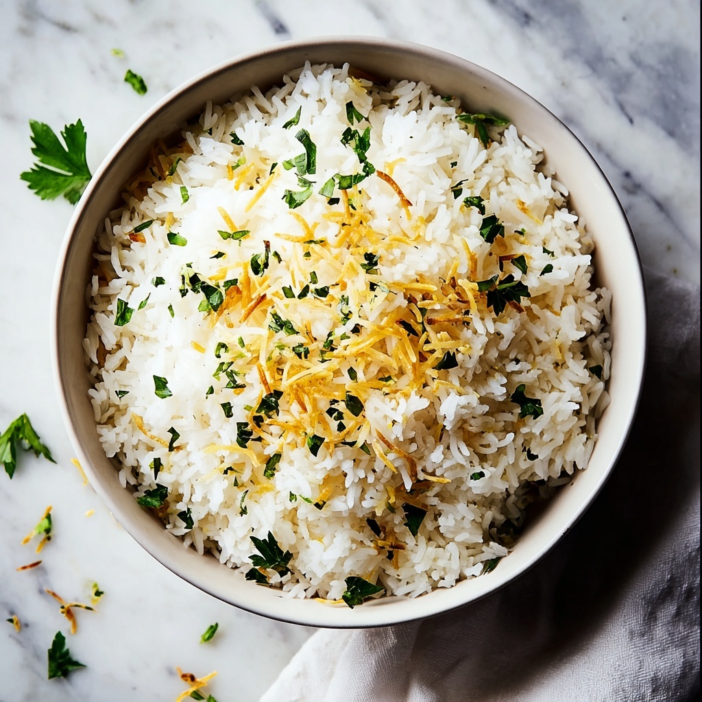 Savory Golden Onion Butter Jasmine Rice Recipe - Recipe Image