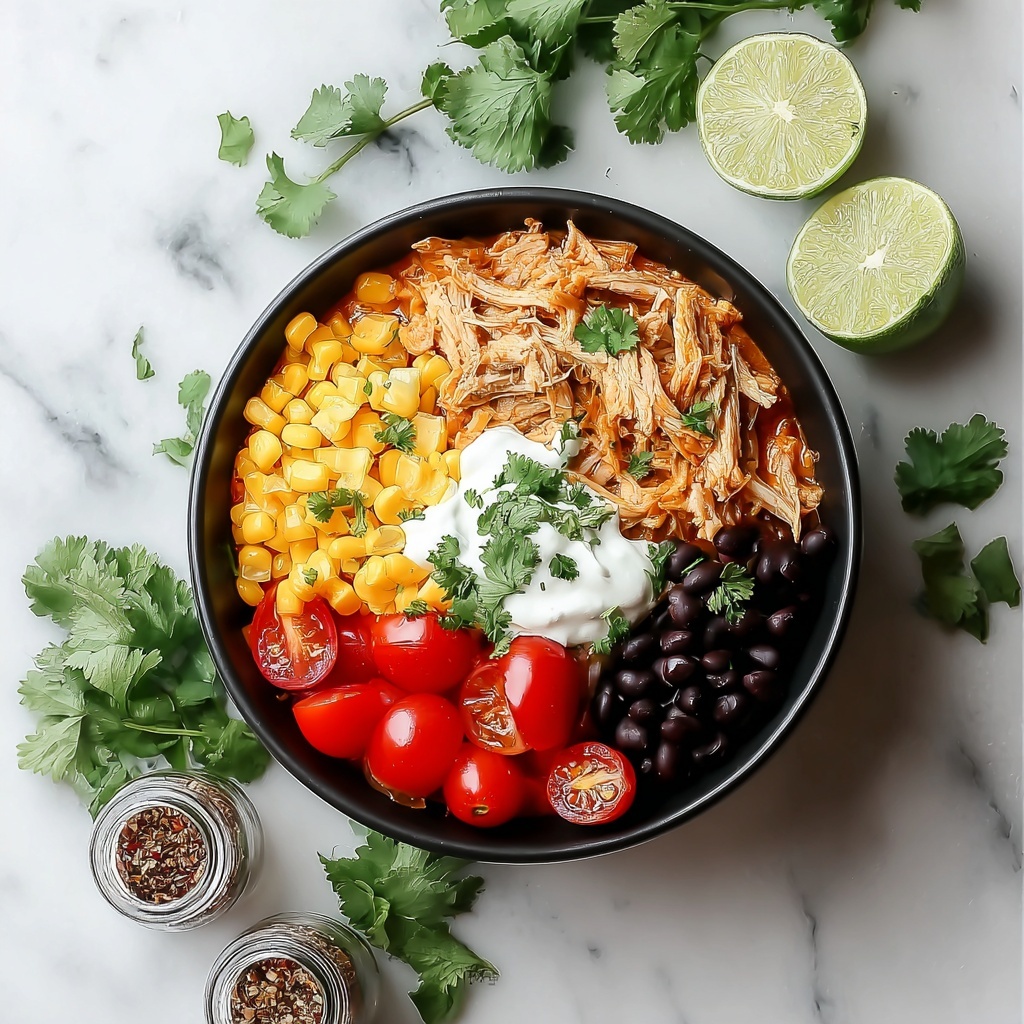 Slow Cooker Chicken Burrito Bowl Recipe - Recipe Image