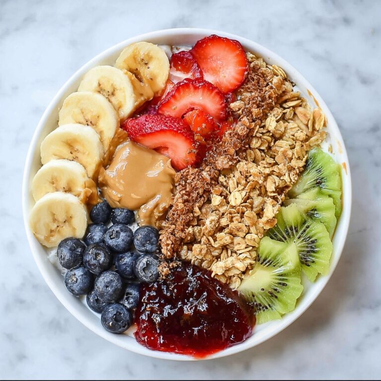 PB&J Yogurt Bowl with Fresh Fruit and Granola Recipe