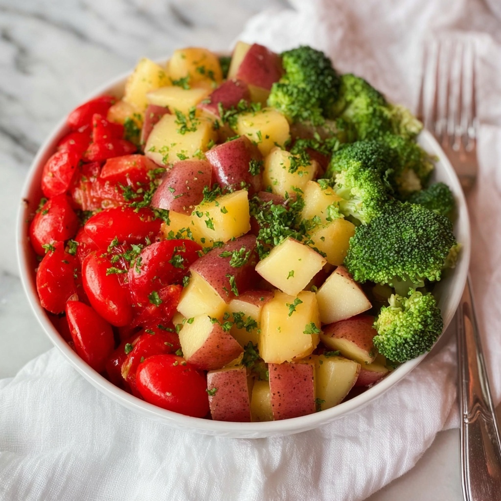 Potato Broccoli Salad with Vinaigrette Recipe - Recipe Image