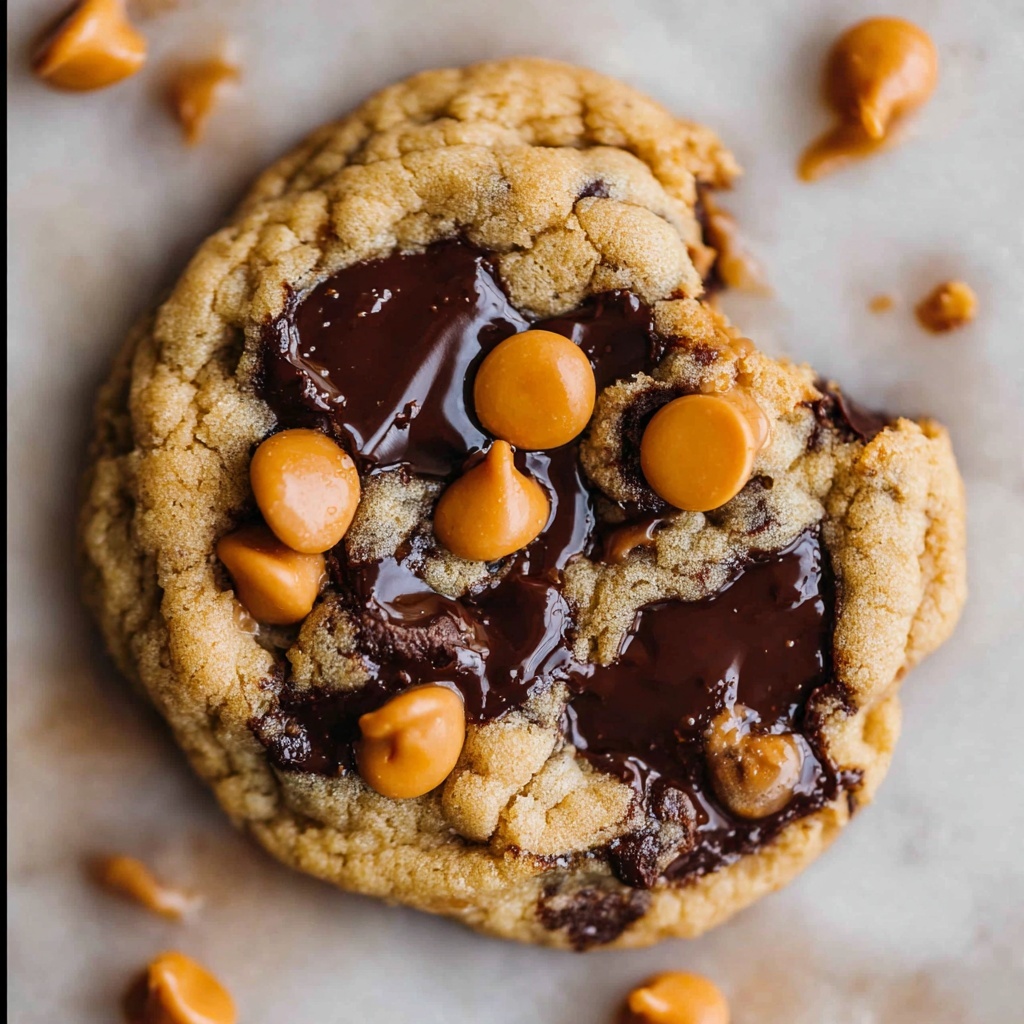 Peanut Butter Butterscotch and Chocolate Chip Cookies Recipe - Recipe Image